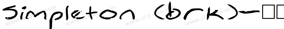 Simpleton (BRK)字体转换